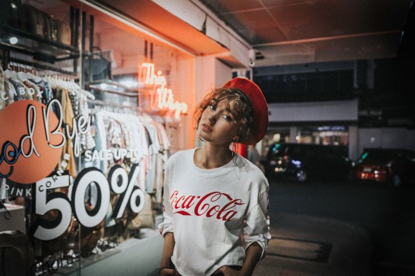 Spring Buy - women's white Coca-Cola crew-neck shirt