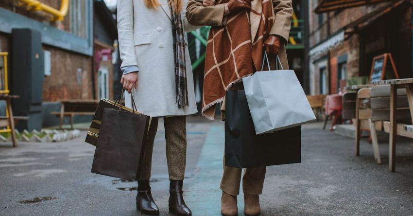 Black Friday - Women Holding Shopping Bags